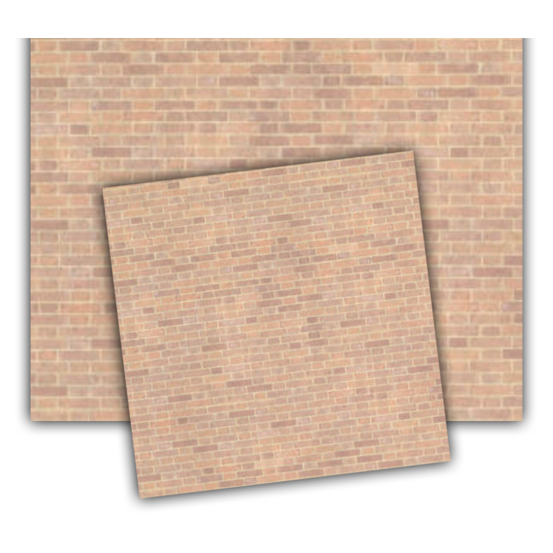 Dolls House Old Red Brick Paper Miniature 1 24 Exterior Wallpaper